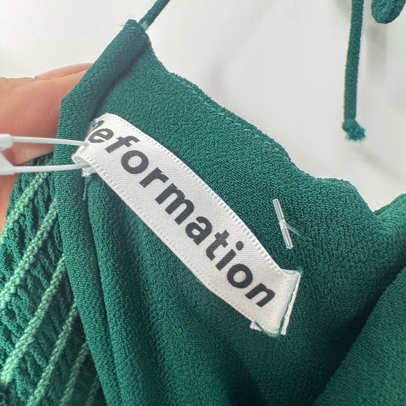 Reformation Juliette Dress In Emerald Sz  0 Retail $248 B2026 - Picture 4 of 4